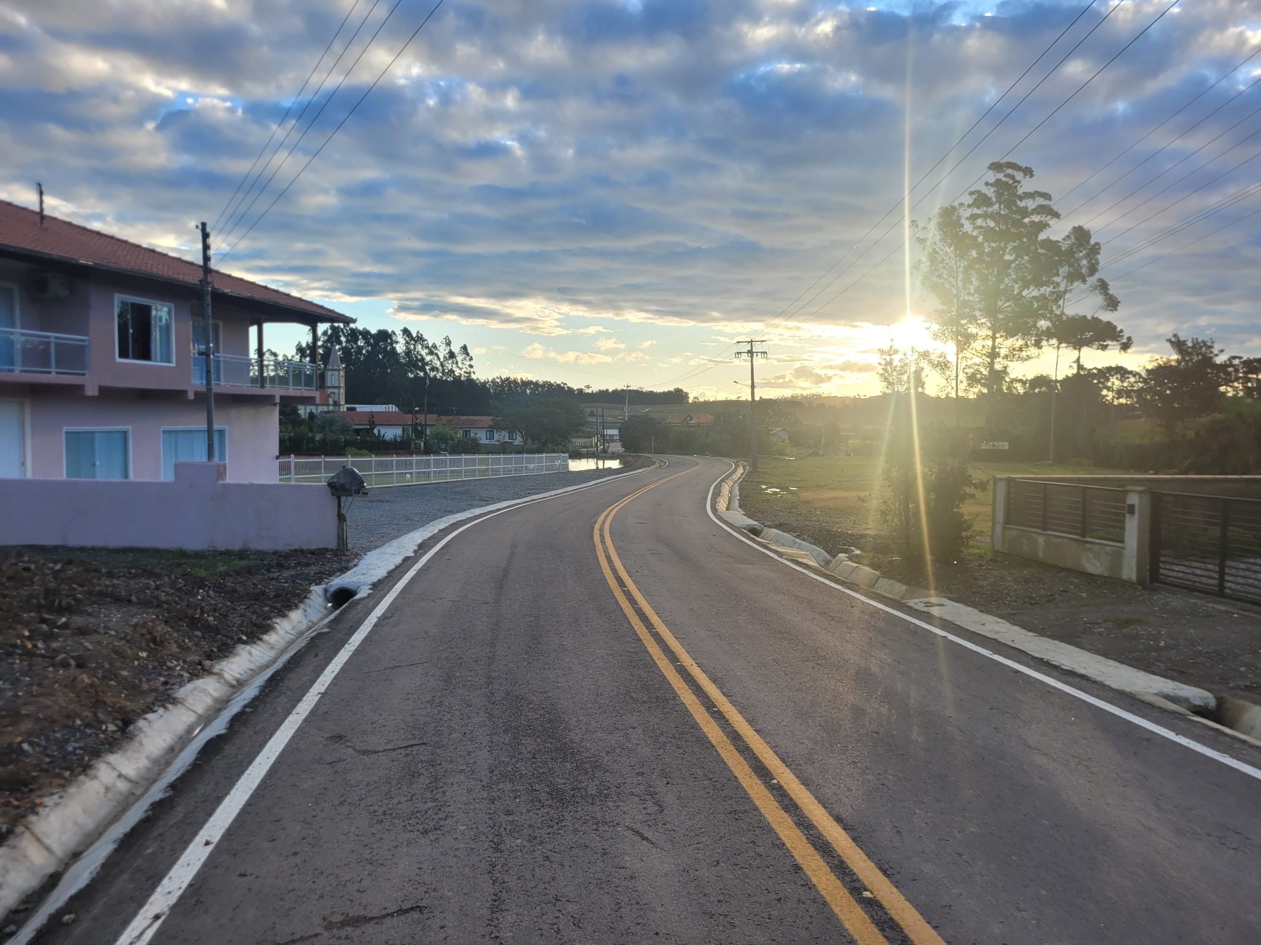 Inauguração da pavimentação da Estrada Campestre